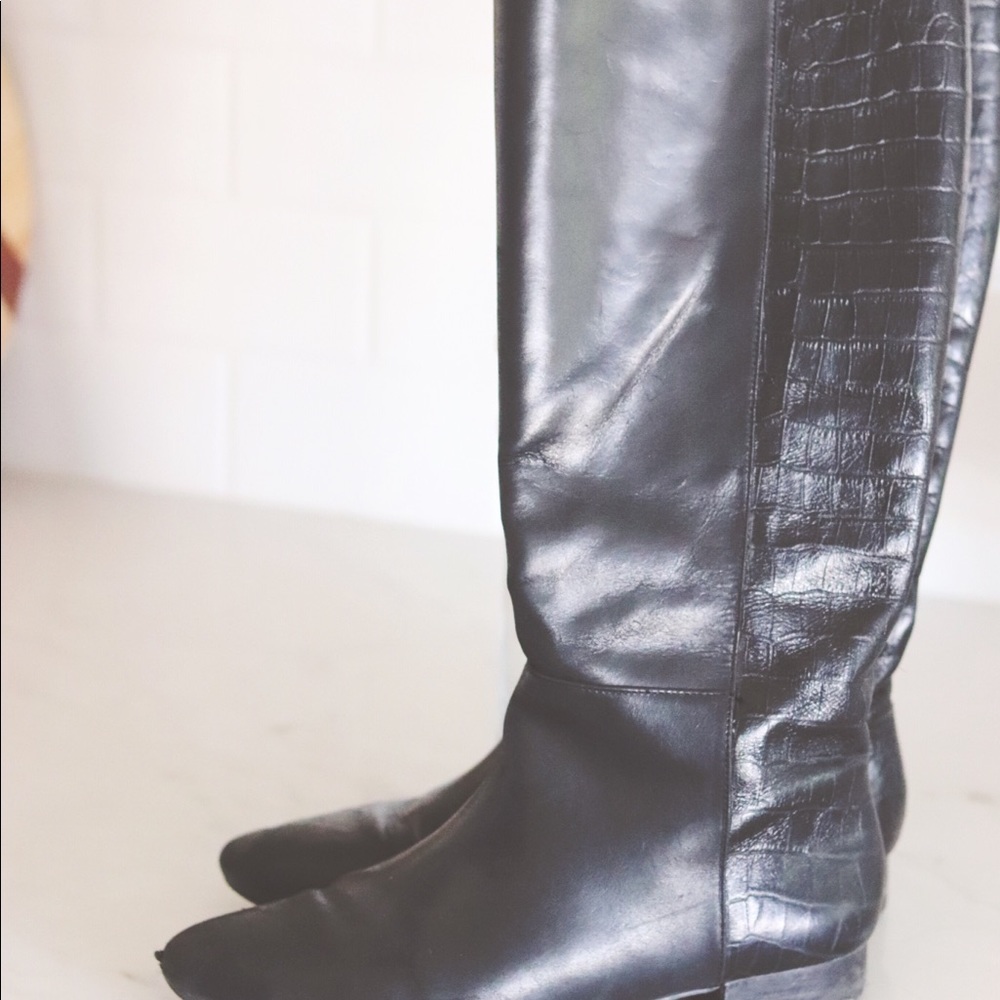 Ann Taylor Black Riding Boots